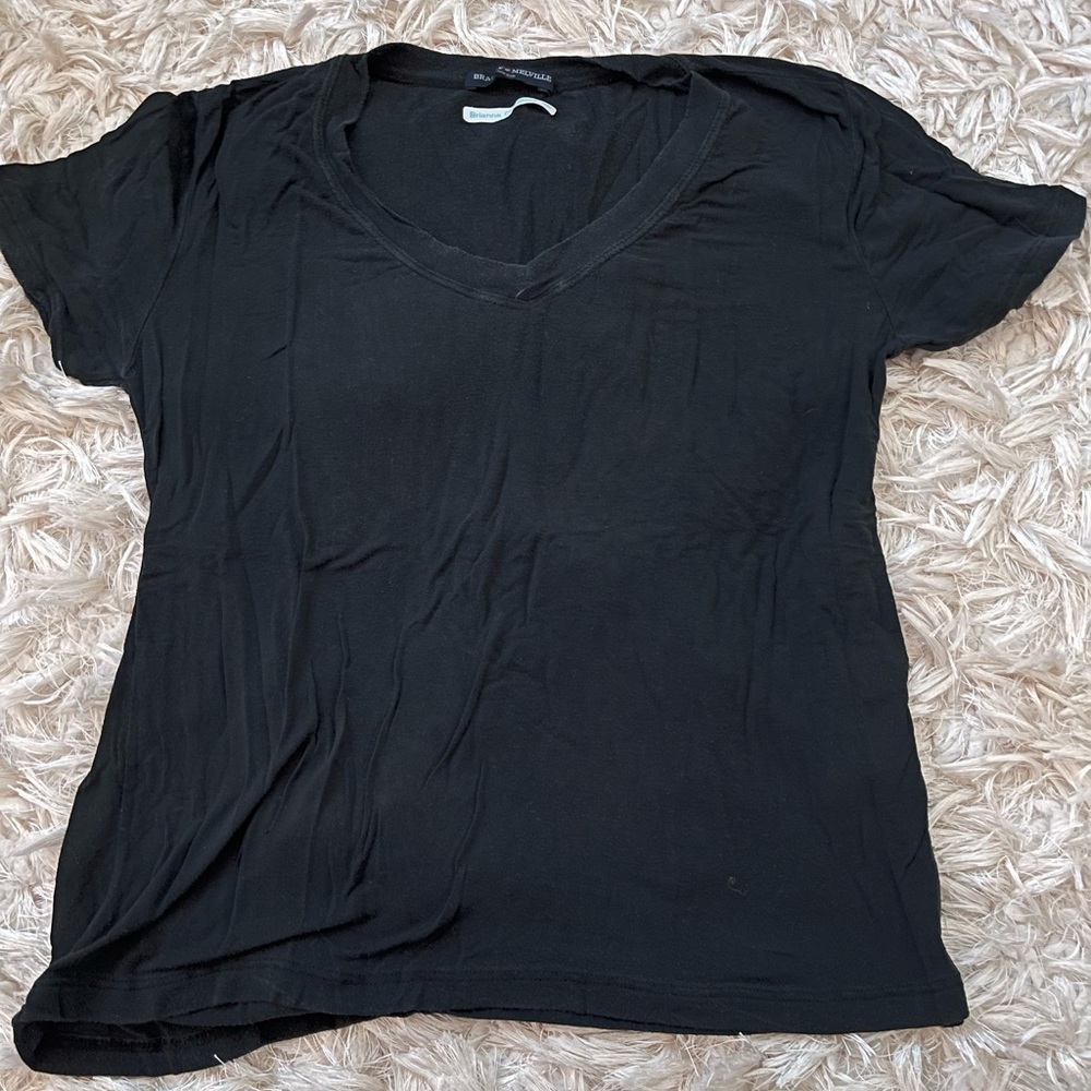 Black v-neck t shirt